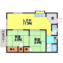 高田駅 徒歩32分 1階の物件間取画像